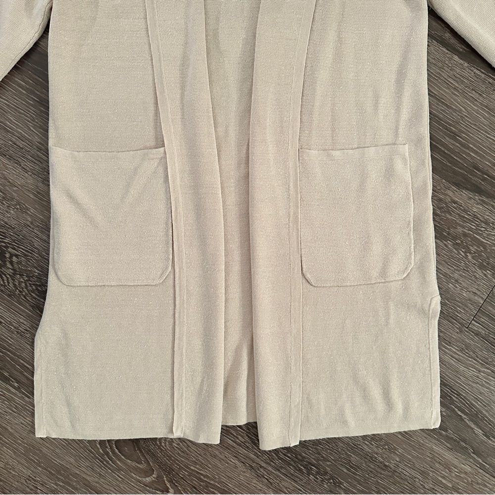 J. Crew Linen Open Sweater - Picture 2 of 7